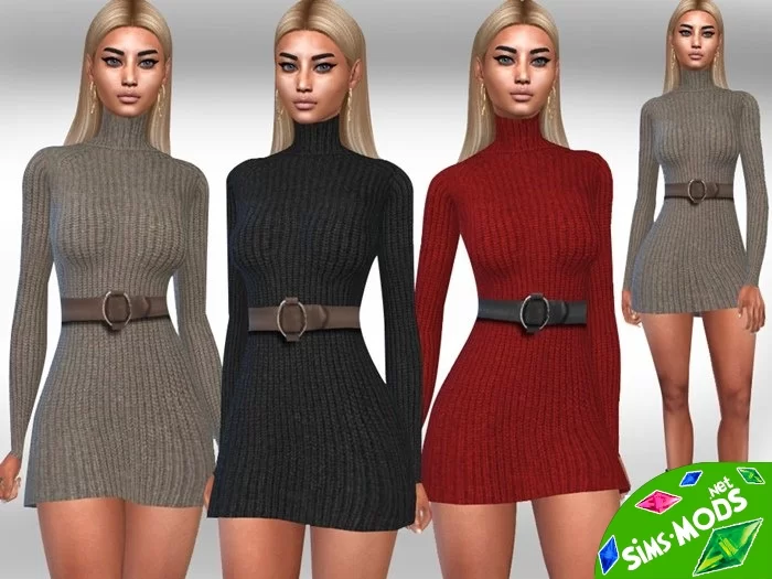 Платье Long Sleeve Winter Dress