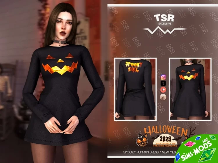 Платье SPOOKY PUMPKIN DRESS BD1083