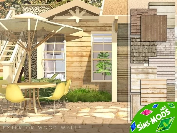 Покрытие Exterior Wood Walls от Pralinesims