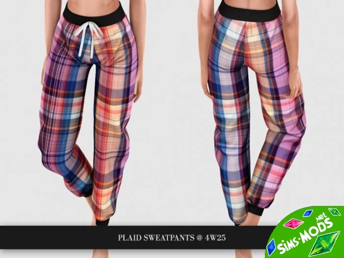 Штаны Plaid Sweatpants от 4w25